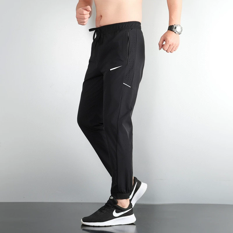 Мужские летние баскетбольные брюки для бега, свободные дышащие быстросохнущие повседневные спортивные брюки, мужской стиль