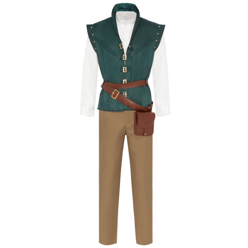 Flynn Rider Cos Suit Rapunzel Tangled Prince Cosplay Costume Halloween Ready Stock