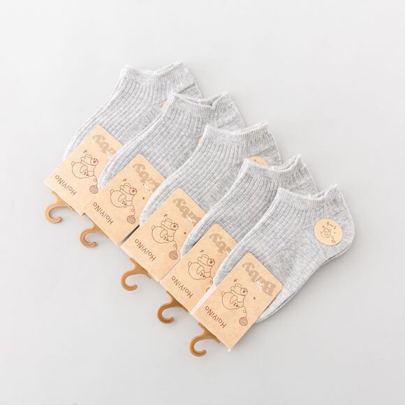 Children's cotton summer thin breathable socks for students