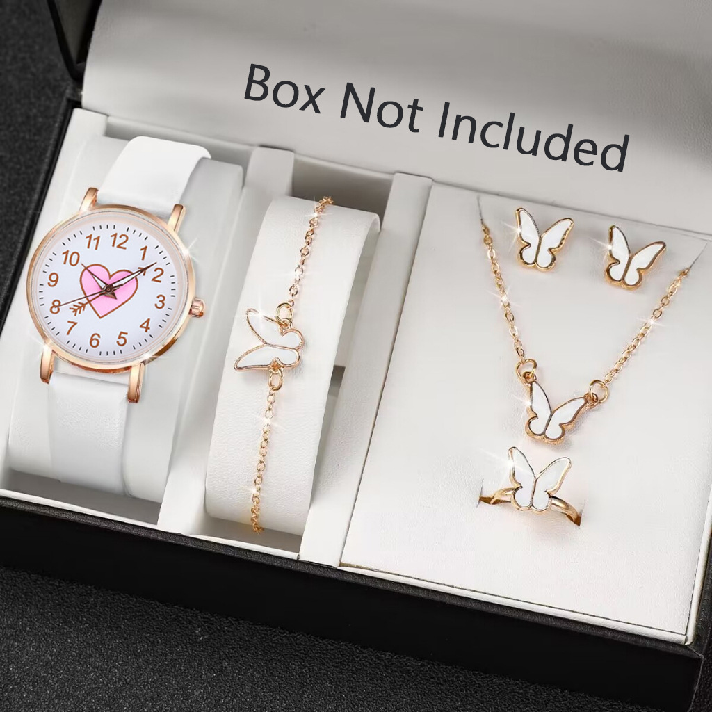 Cross-border New Fashion One Arrow Through Heart Couple Casual Quartz Women's Watch Couple's Best Friend Gift Butterfly Quartz Hand