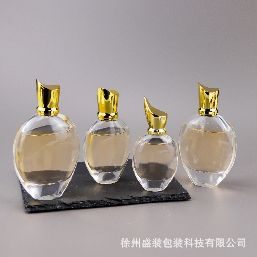 工厂现货热销款透明30ml50ml卡口香水瓶按压式化妆品香水瓶