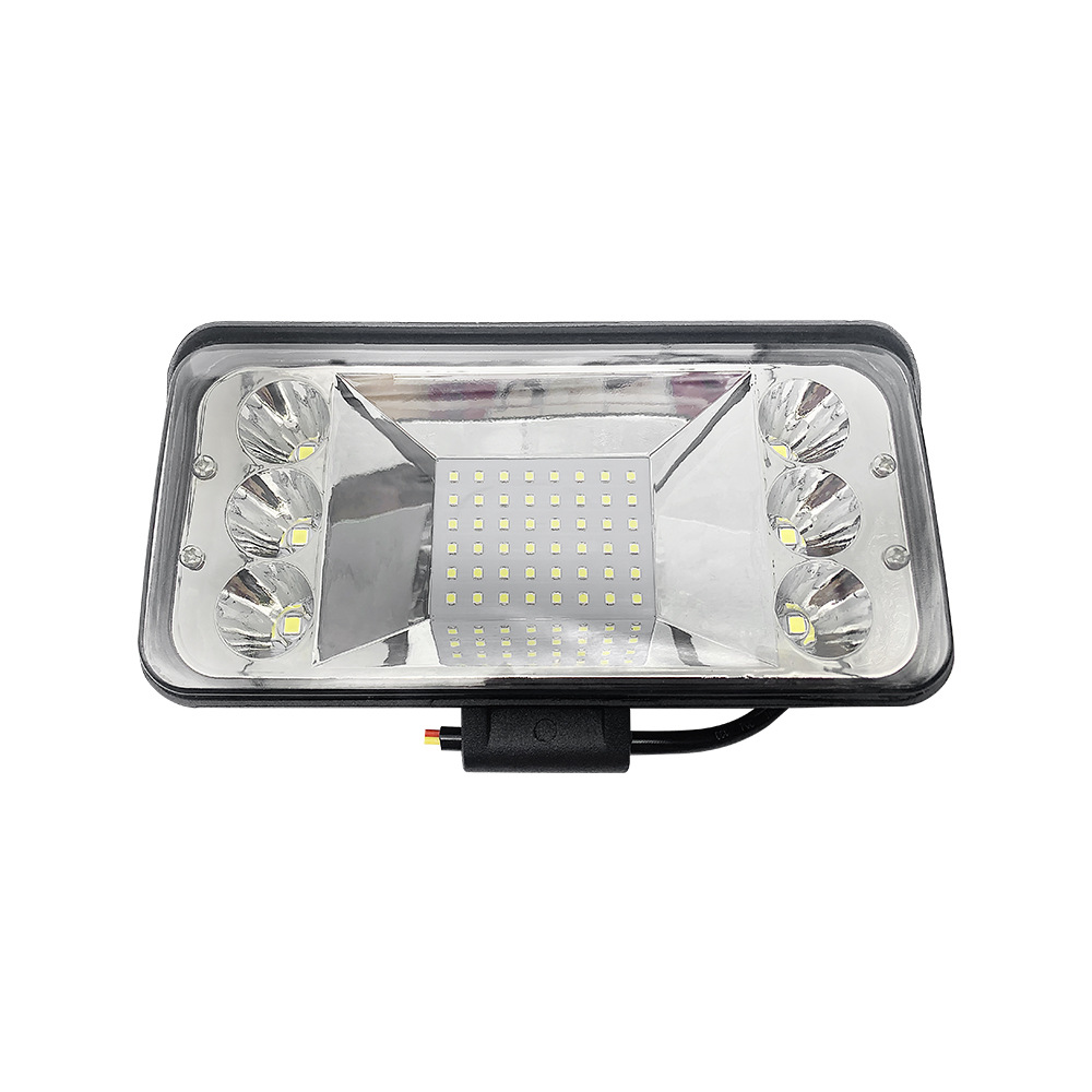 Luz de trabajo LED para coche Luz de techo de vehículo todoterreno brillante de 9 pulgadas Luz de inspección Luz de modificación de coche Luz de parachoques delantera Spotlight transfronterizo