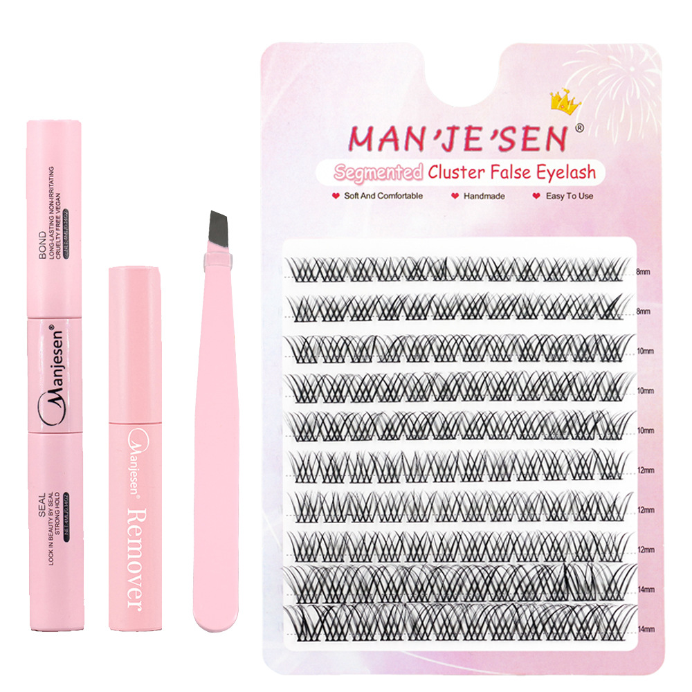 Kit de pestañas postizas europeas y americanas para bricolaje, naturales y ultra suaves, realistas, para uso diario, venta directa de fábrica y al por mayor.