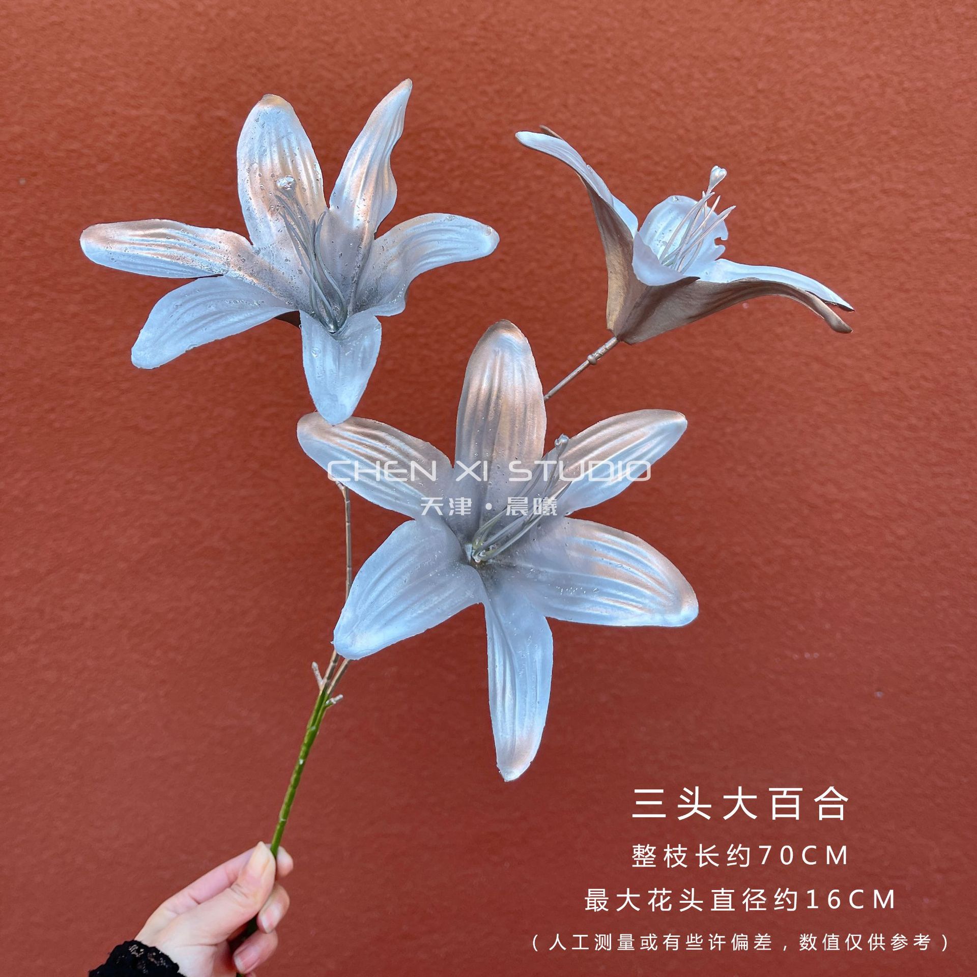 은색 삼두 백합