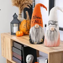 跨境新品萬聖節裝飾品無臉老人可愛公仔桌面侏儒地精擺件