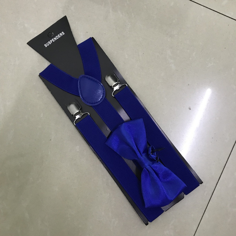 Tirantes unisex para adultos con accesorios de corbatín, tirantes elásticos para pantalones, conjunto de corbatín al por mayor