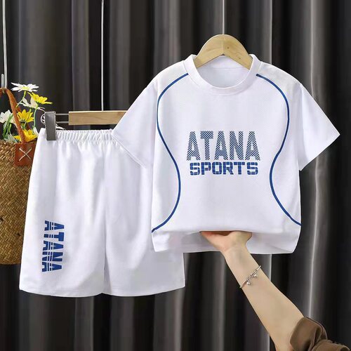 Boys 'quick-drying clothes, children's sports suits, summer girls' basketball suits, middle and older children's short-sleeved foreign-style football suits