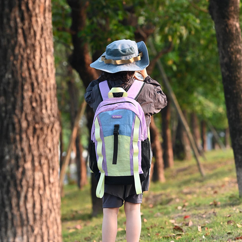 Nueva mochila para niños de gran capacidad de montaña mochila de viaje de moda de color contraste mochila para niños y niñas mochila escolar