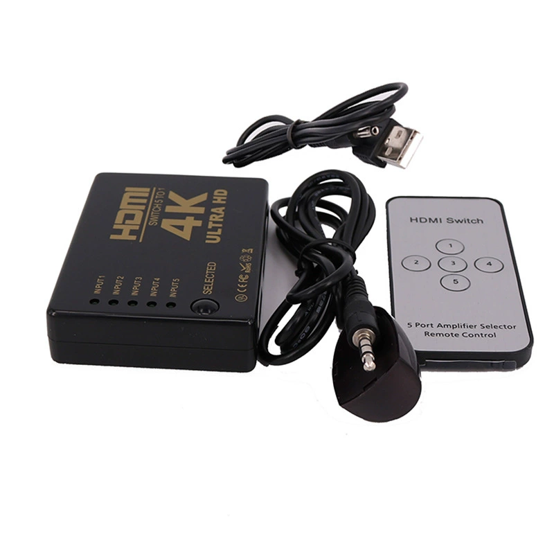 HDMI коммутатор пять-в-один / один-из-двух 4K*2K с пультом дистанционного управления инфракрасный три-в-один / один-из-четырех HDMI высокое разрешение конвертер