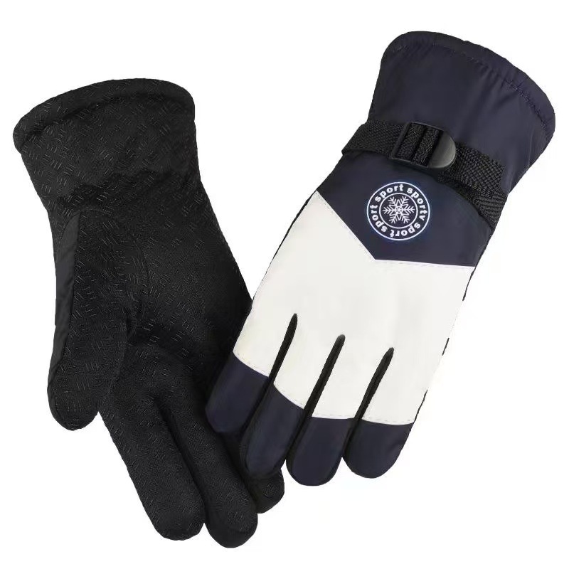 Winter Cotton Gloves Skiing Cycling, Men's Fleece-lined, Thickened, Warm, Women's Windproof, Cold-proof, Anti-freeze,_voghion.com