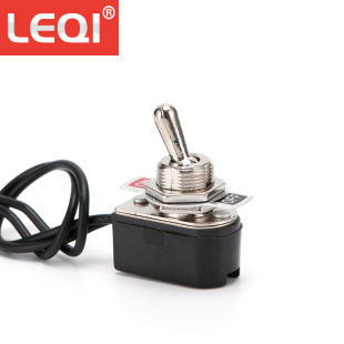 Toggle Switch with Wire Kns-1 Open Hole 12mm Wire Length 13cm Rocker Arm Toggle Car Modification Switch
