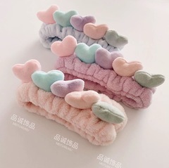 厂家直销韩系立体爱心发带高级简约少女束发带洗脸敷面膜发箍头饰