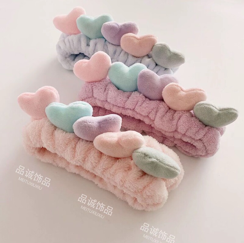 厂家直销韩系立体爱心发带高级简约少女束发带洗脸敷面膜发箍头饰|undefined