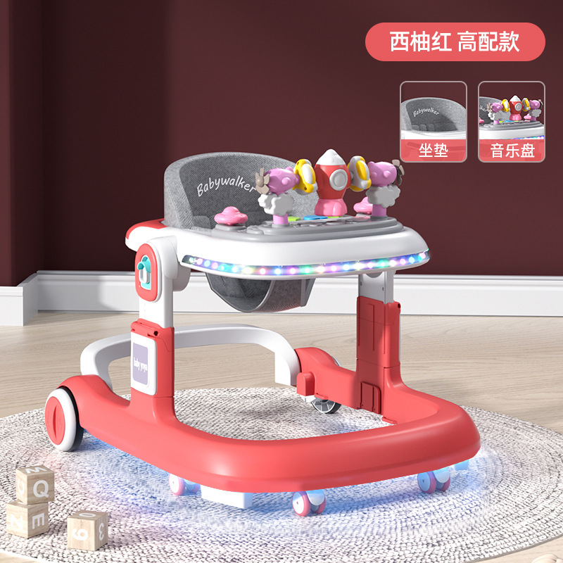 El andador para bebés y niños pequeños es anti-vuelco durante 6-18 meses.