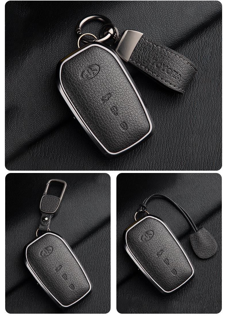 Suitable for 24 Toyota Avalon Key Covers, High-End 19-23 Avalon Genuine Goatskin Car Shell Buckles