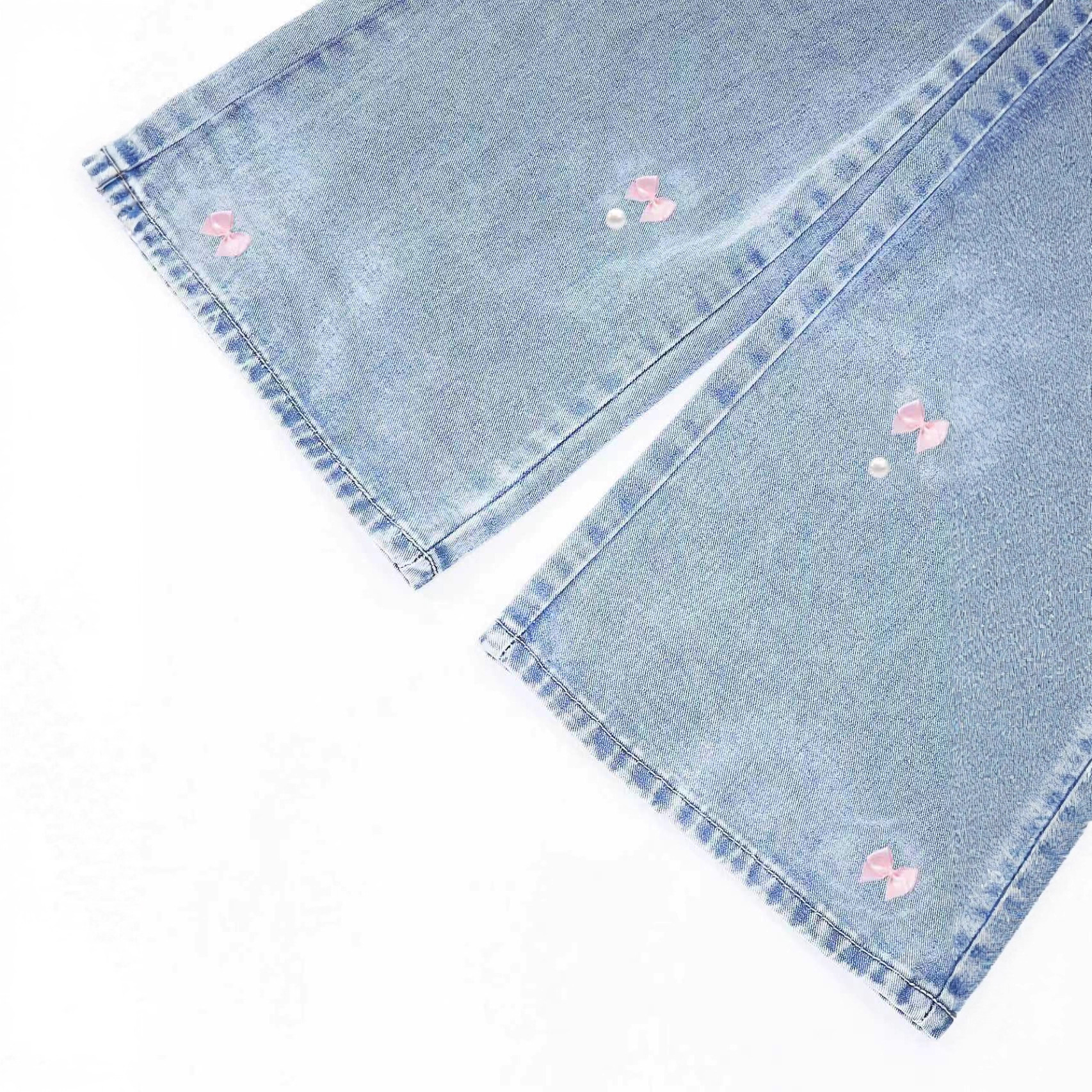 Retro Washed High Waist Women's Straight Wide Leg Jeans - Loose Fit Denim Pants For Casual & Chic Style_mkmklike.com