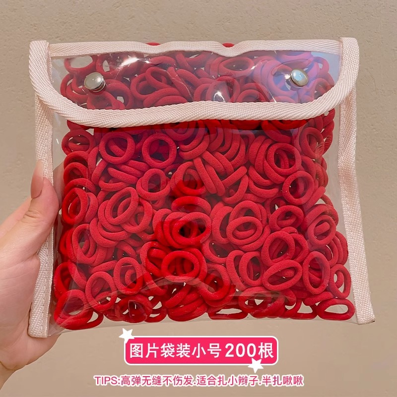 Anillo de cabello de color para niños banda de goma de alta elasticidad cuerda de cabeza niñas no lastimas toalla de cabello anillo de cabello cuerda de goma adornamiento para el cabello