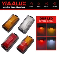 7 см 6LED Белый Красный 12 В 8LED Красный Желтый Двойной Цвет Широкое Давление 12-24 В Грузовик Прицеп Грузовик RV Боковой Свет