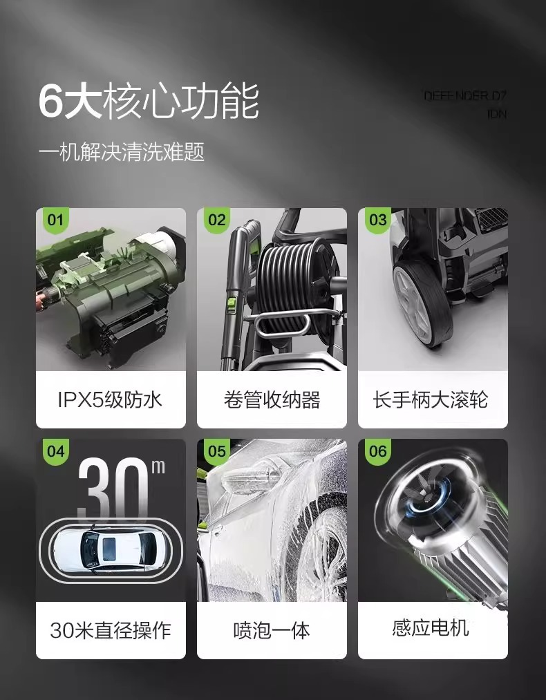 Lutian Garden Cleaning Machine Car Washer High Pressure Water Gun
