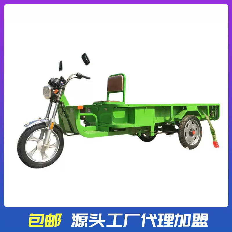 可上牌电动三轮车三轮货车平板货车大功率电动三轮车水电瓶三轮