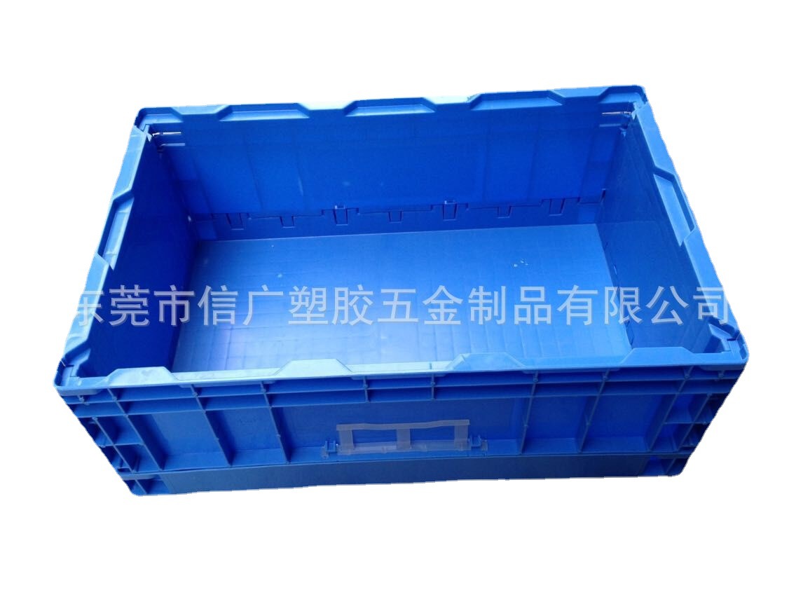 S603可折叠周转箱 塑料蓝色PP物流箱 欧标汽配箱 折叠物流箱