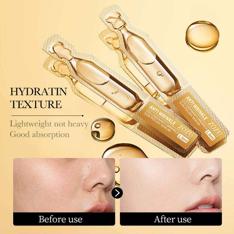 Essence de peau réparatrice, hydratante, délicate et éclaircissante, Anti-rides au collagène ZOZU, deuxième jet_voghion.com