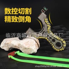 弹弓新款304不锈钢扁皮免绑快压弹工架激光红外线户外竞技成人弓