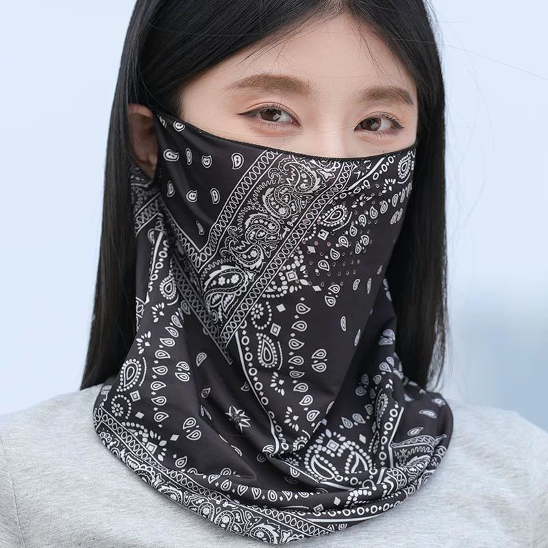 Silk mask, summer travel sports climbing scarf, sun protection, new collection