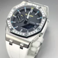 Сельский дом дуб GA2100/GA2110 модифицированный 44 мм оффшорный бриллиантовый корпус корпуса из фторкаучука ремешок GAB2100