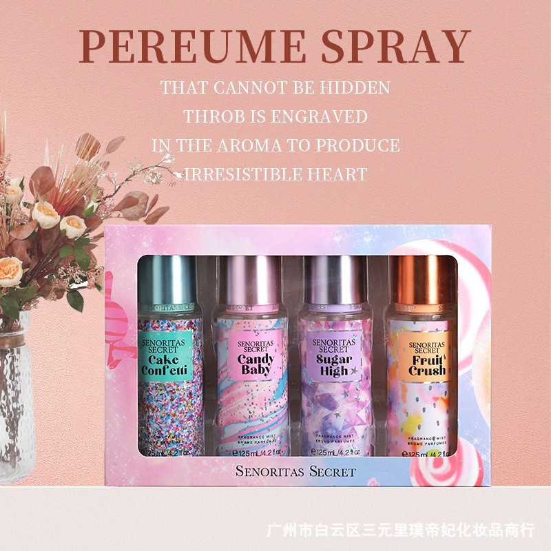 Cross-Border Perfume Victoria Set Body Spray Women's Perfume Set Gift Box Middle East Foreign Trade Perfume Wholesale
