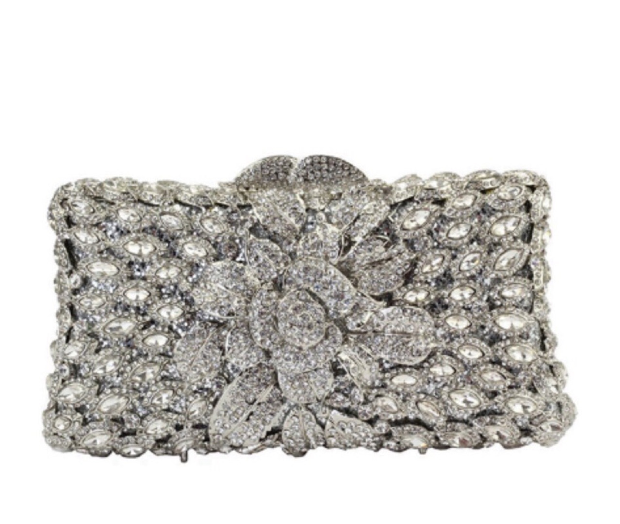 Túi clutch nữ đính kim cương dạ tiệc phong cách Âu Mỹ — kim cương vàng trên nền vàng, Màu bạc, Màu xanh lá, Màu đen chi tiết 16