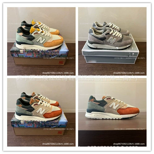 Putian NBM998 MadeinUSA стильные классические повседневные спортивные кроссовки американской серии Bloodline в стиле ретро!