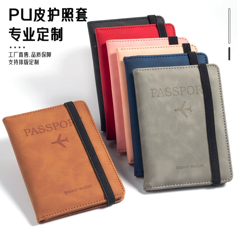 PU кожаный чехол для паспортов Amazon трансграничный rfid мульти-карта многофункциональный чехол для документов passport