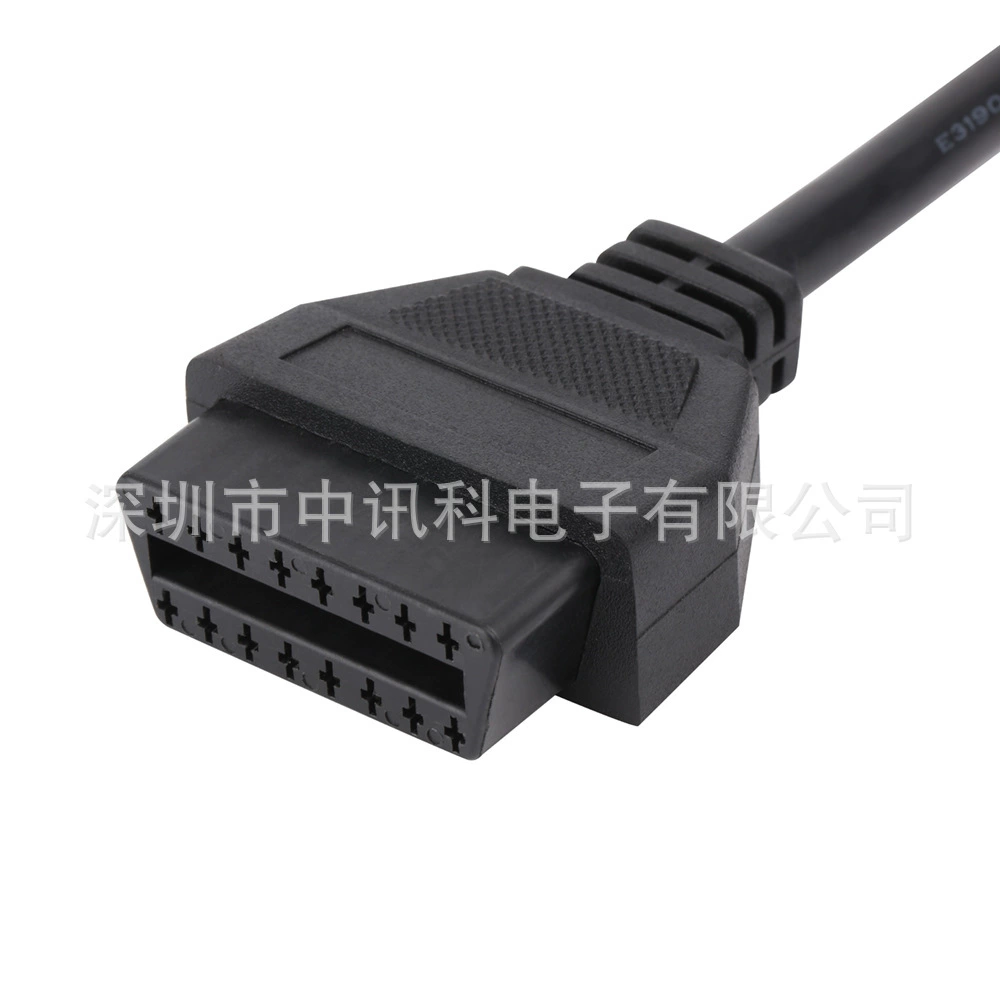 16-контактный штекерный удлинительный кабель OBD II (16 PIN) для OBD2