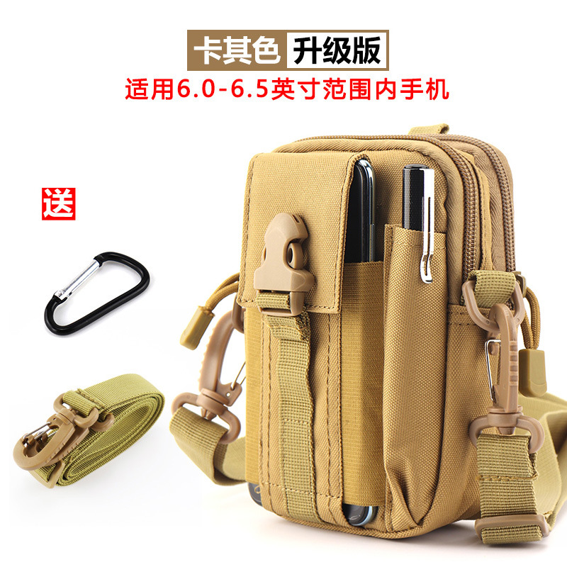 Multi-funcional sitio de construcción trabajo bolso del teléfono móvil bolso de la cintura táctica de los hombres a prueba de agua cinturón de mediana edad y ancianos mini bolso crossbody