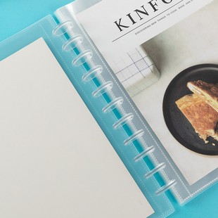 Plastic Mushroom Buckle Frosted Transparent Solid Disc Buckle Notebook Photo Album Accessories Can Be Flipped 360 Degrees Loose-Leaf Book