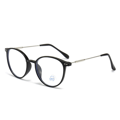 Cool tea color nearsighted glasses frame student bare face magic flat glasses small fresh glasses can match high and low degree frame glasses