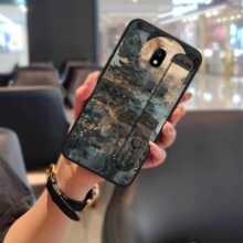 适用三星手机壳创意硅胶绘画防尘液态国风软壳个性潮流腕带质感