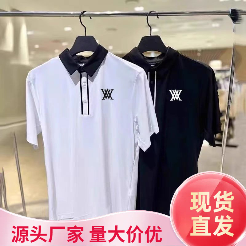 New Golf Sports Tops Casual Men's Quick-Drying Lapel Polo Shirts Breathable Golf Jersey Short Sleeves