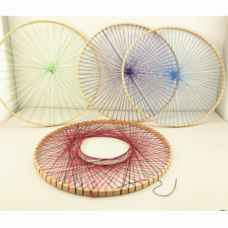 Máquina de tejer para niños en el área de jardín de infantes simple tapiz máquina de tejer creativo DIY tejido a mano bordado de costura marco