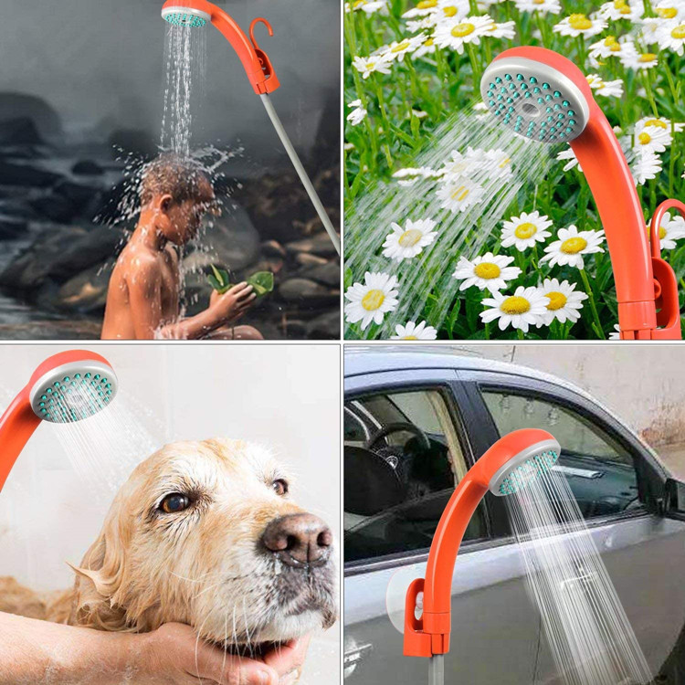 New cross-border wireless charging shower, portable car shower, electric shower, outdoor car washing gadget, home use