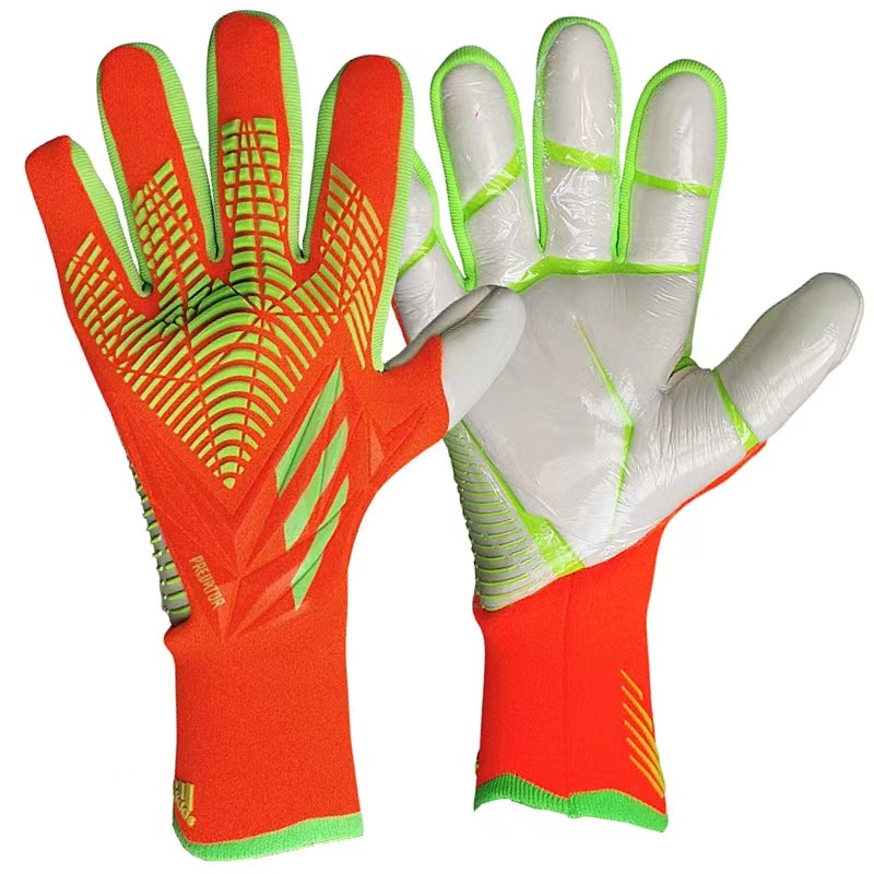Fabricante en stock transfronterizo Portero profesional guantes de fútbol de látex completo portero competencia antideslizante engrosada resistente al desgaste transpirable