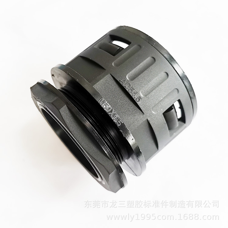 龙三供应塑料波纹管接头尼龙PA直插式接头AD54.5塑料软管快速接头