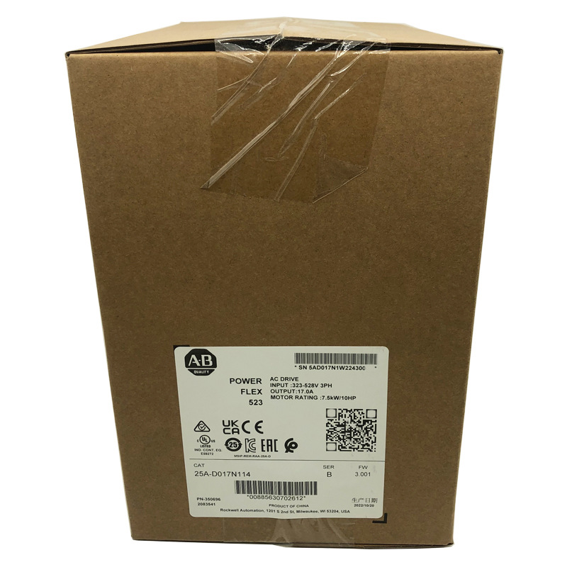 25A-D017N114罗克韦 ABPowerFlex523变频器全新25AD017N114