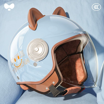 3C Certified, Boys' Safety Helmet | Motosiklet kaskı (dəbilqə) - category-a-new-3c-adult-haolan-transparent-long-mirror-one-size-fits-all