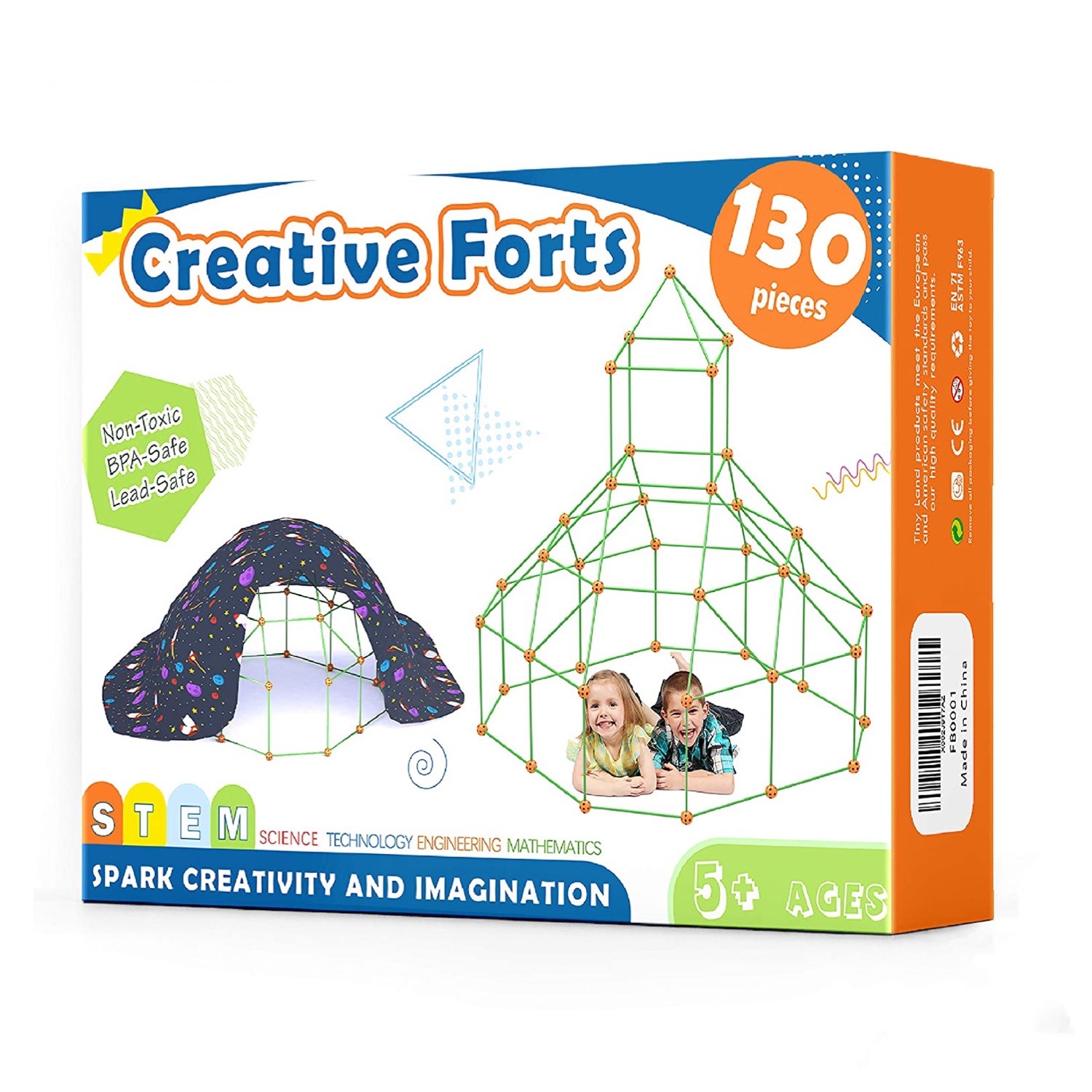 Children's Fortress Building Kit Building Castle Assembly Toys DIY Tent Castle Bead Tent Amazon