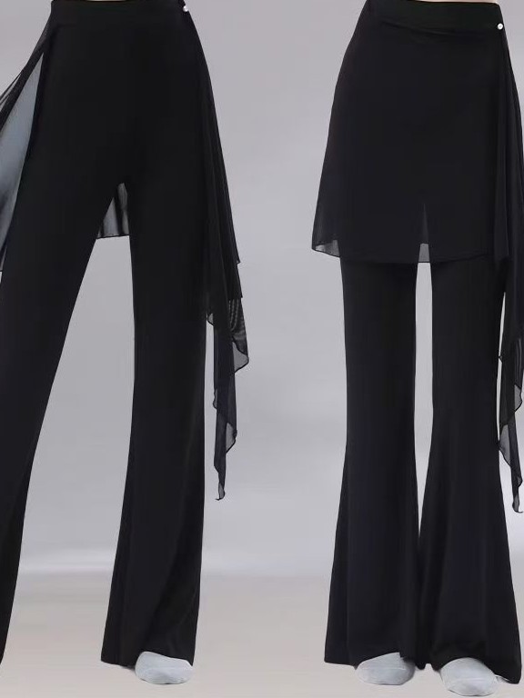 Dance Pants, Flared Pants, Modern Dance Exam Attire, Chinese Dance Clothing, Straight-Leg Pants, Classical Dance Practice Wear