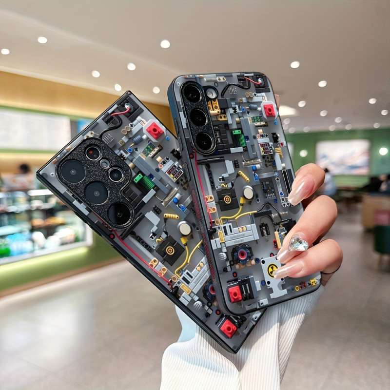 Creative A90 Protective Case S26Plus Tempered Glass Mobile Phone Case Circuit Board Suitable for A16 Samsung S25Ultra Creative A90 Protective Case S26Plus Tempered Glass Mobile Phone Case Circuit Board Suitable for A16 Samsung S25Ultra