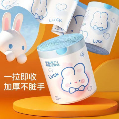 使い捨て家庭用巾着ゴミ袋、厚手大型キッチン/トイレ収納袋、持ち手付きプラスチック卸売、環境に優しい