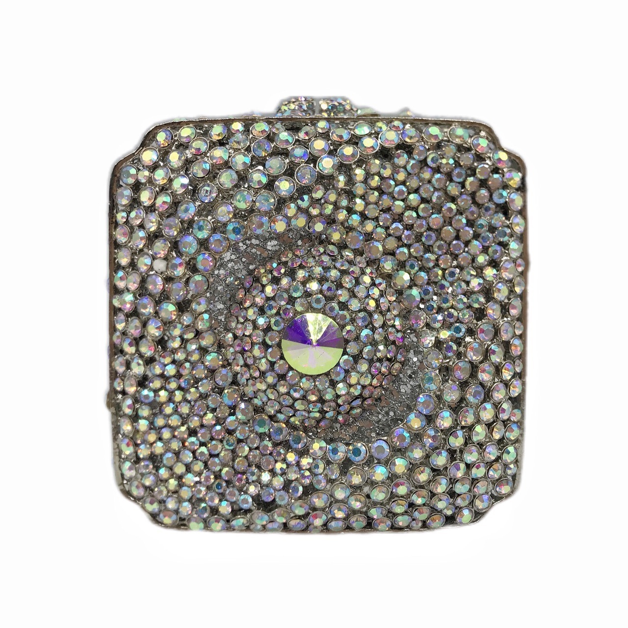 * Nuevo cosmos ojo de diamante bolso de banquete de mujer diamante de mano caja cuadrada Stone Clutch oro